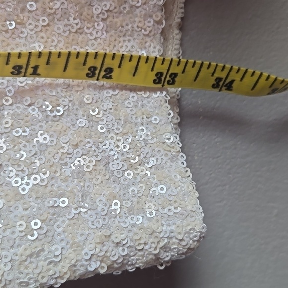 Dress The Population Zoe Sequin Cap Sleeve Mini Dress-Size Medium - Picture 11 of 17